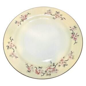 Vintage Homer Laughlin Eggshell Nautilus Set of 7 Plates Apple Blossom Floral